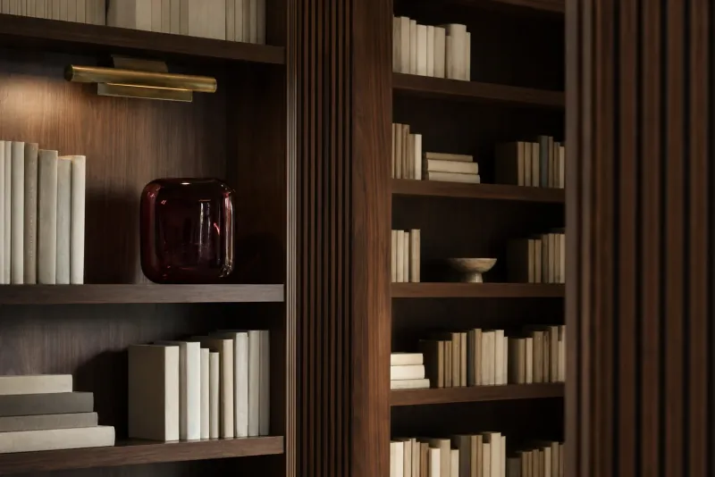 A refined private library detail